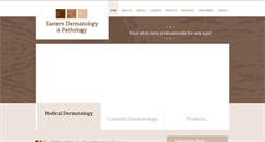 Desktop Screenshot of easternderm.com